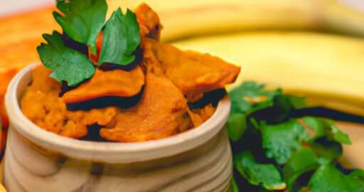 Horký banánový chutney s koriandrem