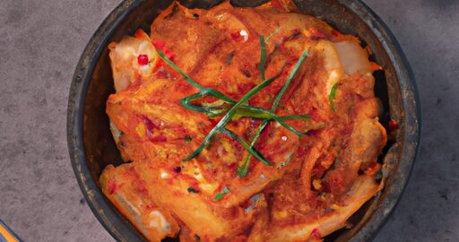 Smažený kimchi s rýží