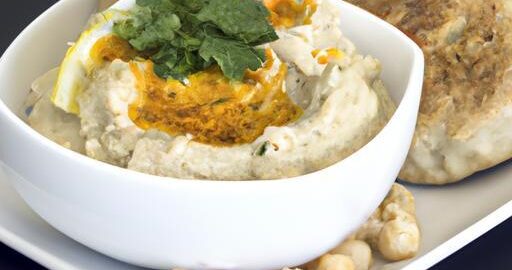 Kuřecí kofta s hummusovou omáčkou