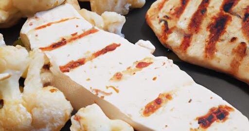 Grilovaný halloumi s květákem