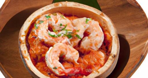 Brazilské krevety na kokosu