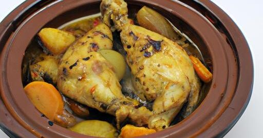 Marocký tajine s kuřetem