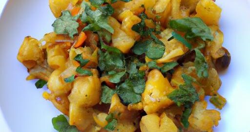 Aloo Gobi s koriandrem