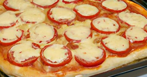 Pizza s mozzarellou a rajčaty