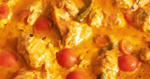 Kuřecí korma s máslem a rajčaty