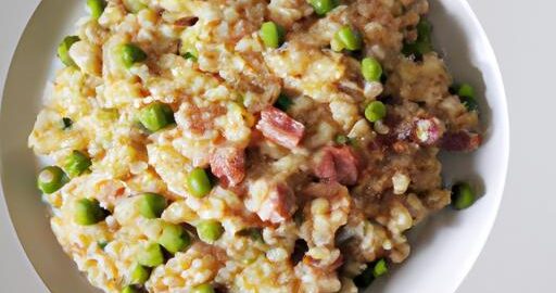 Rizoto s hráškem a pancettou