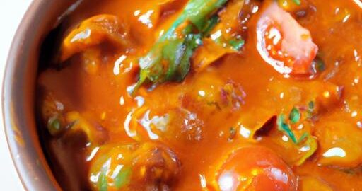 Dušené rajčatové kari se zeleninou