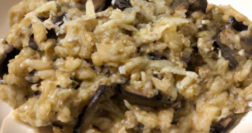 Rizoto s houbami a parmským