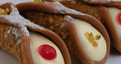 Cannoli s ricottou a marcipánem