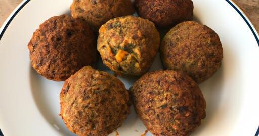 Rozkošné falafel koule na talíři