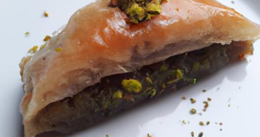 Baklava s pistáciemi a třtinovým sirupem