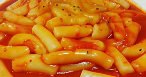 Tteokbokki – pikantní rýžové placičky
