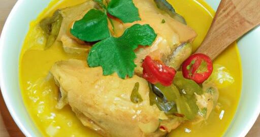 Kari z kuřecího masa s kokosem