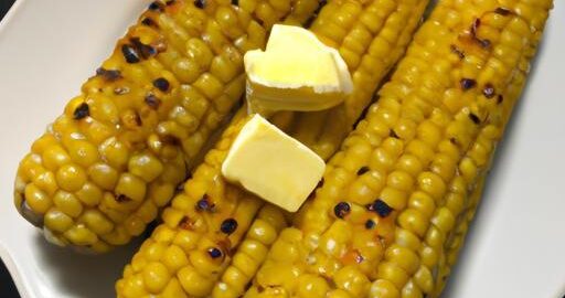Grilované kukuřice s máslím