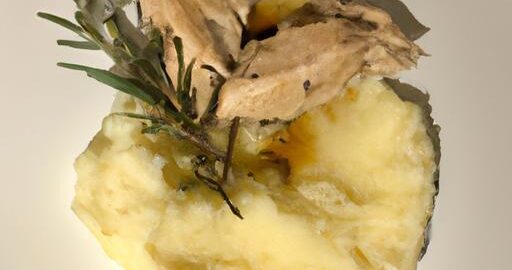 Kuřecí s rozmarýnovou omáčkou a bramborovou kaší