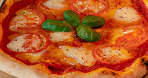 Pizza Margherita s čerstvými rajčaty