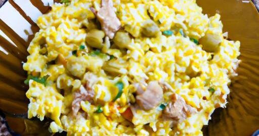 Rýžový salát s masem a zeleninou