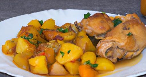 Kuře s bramborami a šťávou