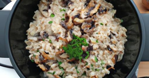 Risotto se žampiony a šalotkou