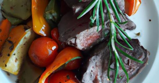 Rozmarýnové jehněčí se zeleninou