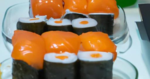 Japonský sushi s lososem