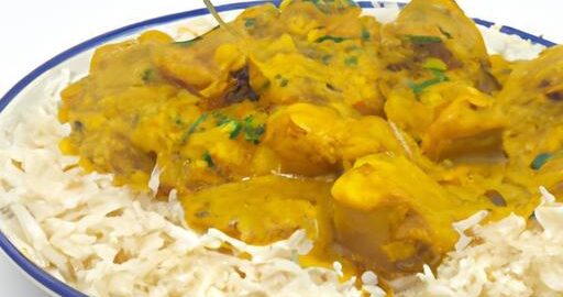 Indická kuřecí korma s rýží