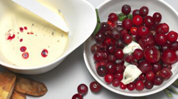 Fondue z kozího sýra a brusinek