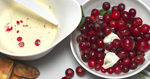 Fondue z kozího sýra a brusinek