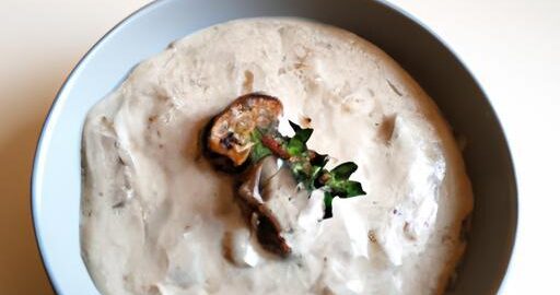 Houbový krém s tymiánem