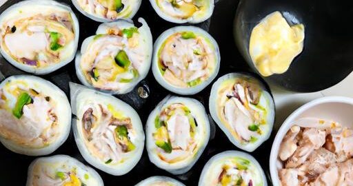 Korejské kuřecí kimbap wraps