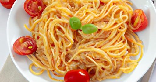 Řízkové rezance s rajčaty