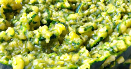 Italský cuketový +luční rízek s+ bazalkovým pestem