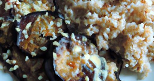 Zapečená lilky s rýží