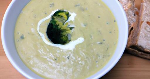 Brokolicový krémový polévka se sýrem