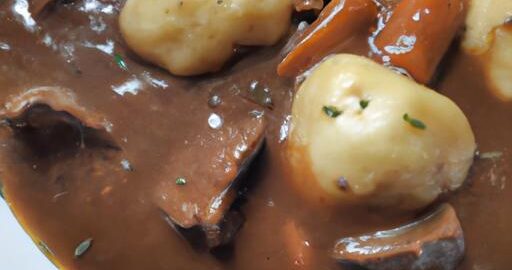 Hovězí bourguignon s knedlíkem