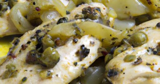 Kuřecí piccata s kaparů