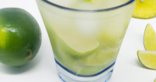 Tradiční brazilský koktejl caipirinha