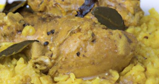 Pikantní kuře s rýží a šafránem