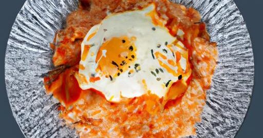 Kimchi- zdobená rýže s vejci