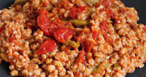 Rajčatový bulgur s fazolemi