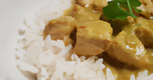 Zázvorový kuřecí curry s rýží