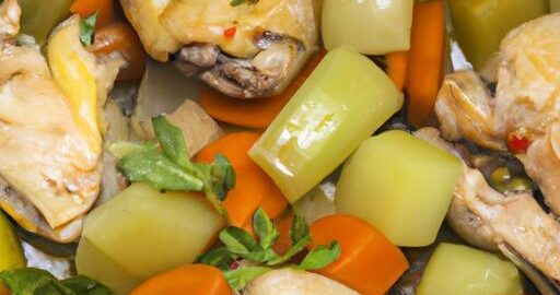 Kuřecí na zeleninové posteli