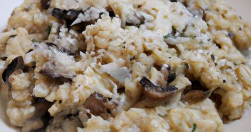 Rizoto s hřiby a parmezánem