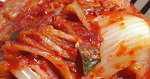 Korejský kimchi zelí s chilli