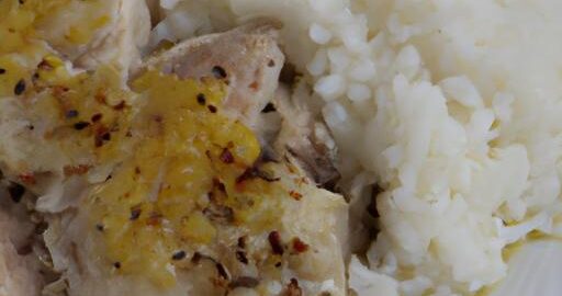 Kuře s máslovou omáčkou a rýží