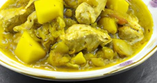 Indická kuřecí korma s mangem