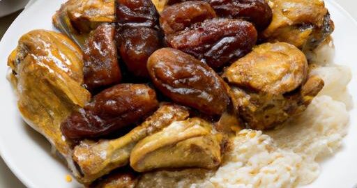 Irácké kuře s datlemi