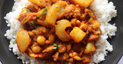 Aloo Gobi masala s rýží