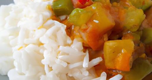 Jednoduchý zeleninový curry s rýží