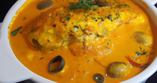 Moqueca de peixe na kokosu